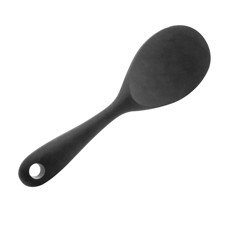 Imagem de COLHER DE ARROZ DE SILICONE PRETA 1,5X22,5X6,7CM - LYOR - Coliseu Presentes Ltda