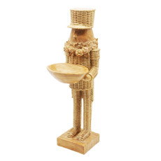 Imagem de QUEBRA-NOZES DECORATIVO EM RESINA MARROM 34X13X12CM - TOKDACASA - Cromus Embalagens Ind E Com Ltda