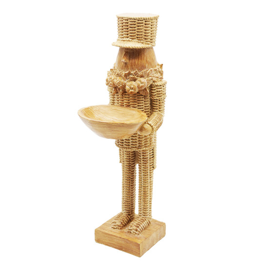 Imagem QUEBRA-NOZES DECORATIVO EM RESINA MARROM 34X13X12CM - TOKDACASA