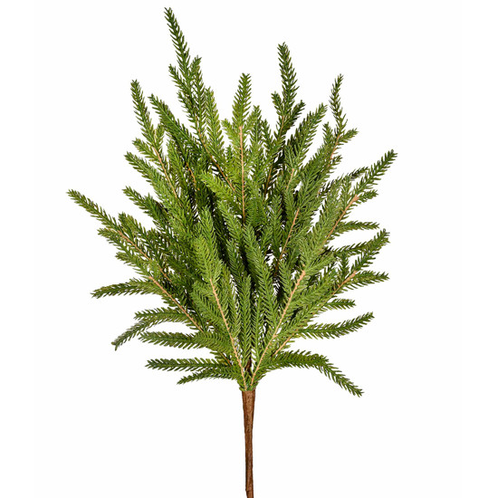 Imagem HASTE DECORATIVA DE PINHEIRO VERDE EM PLÁSTICO MOLDÁVEL 46CM - GRILLO