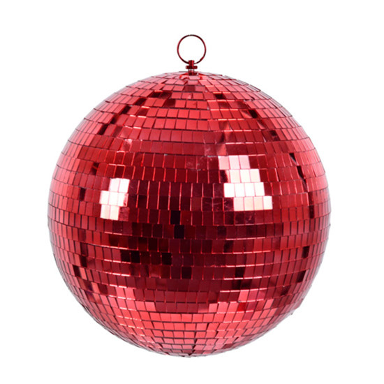 Imagem BOLA NATALINA ESPELHADA VERMELHA EM PVC 30X30X30CM - GRILLO