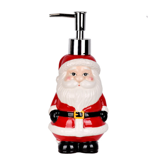 Imagem PORTA SABONETE LÍQUIDO NATALINO EM CERÂMICA 20CM - GRILLO