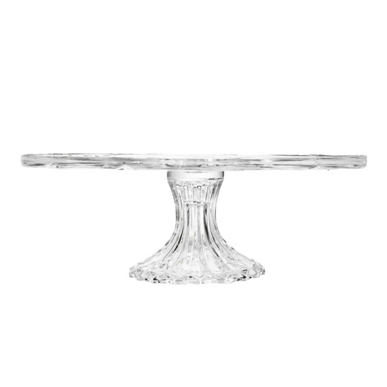 Imagem PRATO PARA BOLO COM PÉ DELI DIAMOND 9,5X30CM - LYOR