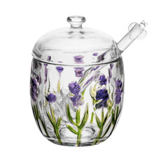 Imagem de MELEIRA COM PEGADOR LAVANDA HAND PAINTING 11,3X8,5CM - LYOR - Coliseu Presentes Ltda