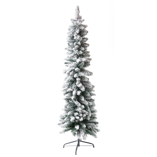Imagem ÁRVORE DE NATAL SLIM VERDE NEVADA 472 GALHOS 240CM - CROMUS
