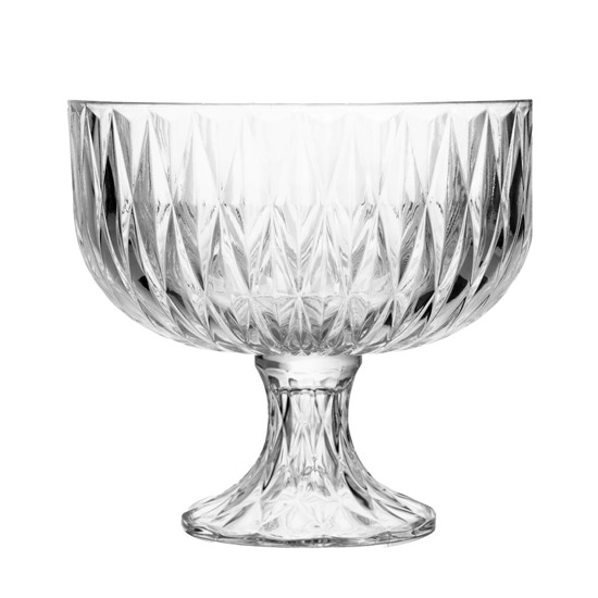 Imagem CENTRO DE MESA DIAMOND EM CRISTAL ECOLÓGICO COM PÉ 22X23CM - LYOR