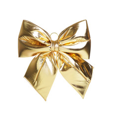 Imagem de LAÇO PRONTO ESPECIAL DECORATIVO DOURADO 40X39X10CM - CROMUS - Cromus Embalagens Ind E Com Ltda