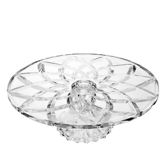 Imagem PRATO PARA BOLO COM PÉ DELI DIAMOND 9,5X30CM - LYOR