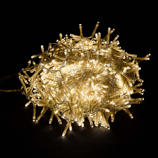 Imagem CORDÃO DECORATIVO NATALINO 20M COM 1000 LEDS BRANCO QUENTE - GRILLO