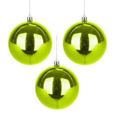 Imagem de BOLA NATALINA VERDE MENTA METALIZADA DECORATIVA 6CM 3 PEÇAS - GRILLO - Grillo Ltda