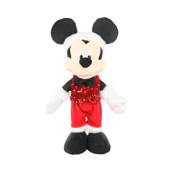 Imagem MICKEY NATALINO COM GORRO VERMELHO E COLETE DE LANTEJOLAS VERMELHAS  - CROMUS