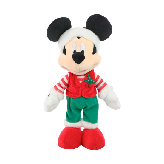 Imagem MICKEY DECORATIVO NATALINO COM GORRO VERMELHO E CAMISA LISTRADA - CROMUS