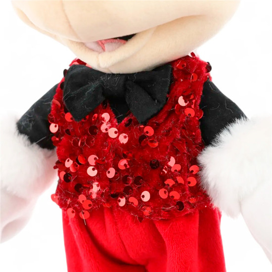 Imagem MICKEY NATALINO COM GORRO VERMELHO E COLETE DE LANTEJOLAS VERMELHAS  - CROMUS