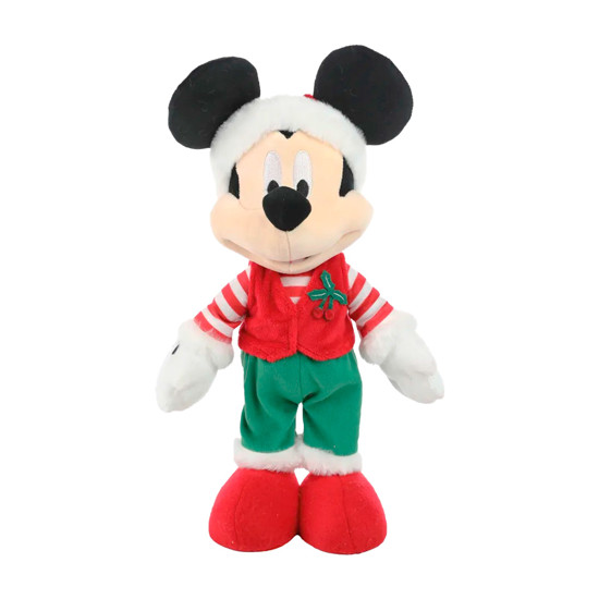 Imagem MICKEY NOEL COM GORRO DECORATIVO EM POLIÉSTER 36X21X14CM - CROMUS