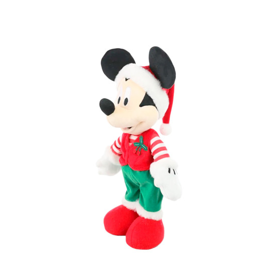 Imagem MICKEY DECORATIVO NATALINO COM GORRO VERMELHO E CAMISA LISTRADA - CROMUS