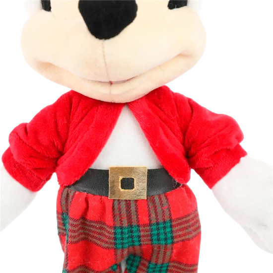 Imagem MICKEY NATALINO DECORATIVO COM GORRO E CALÇA XADREZ EM POLIÉSTER 40X20X16CM - CROMUS