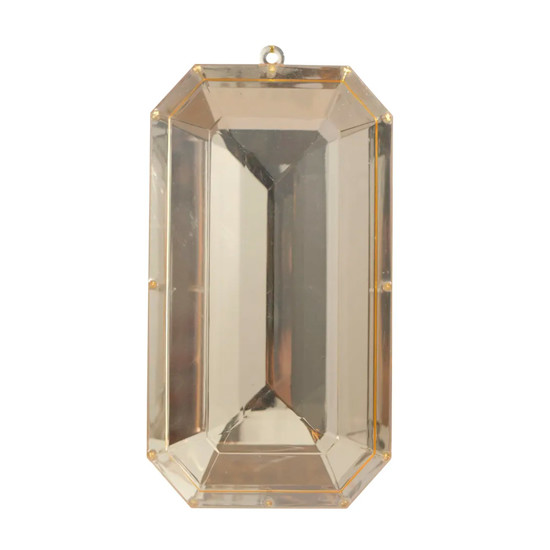 Imagem ENFEITE DECORATIVO PARA ÁRVORE DE NATAL FORMATO JÓIA JADE DOURADA - CROMUS