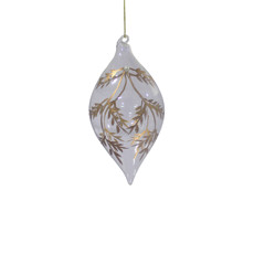 Imagem de PINGENTE DECORATIVO DE VIDRO TRANSPARENTE PARA ÁRVORE DE NATAL 14CM - GRILLO - Grillo Ltda