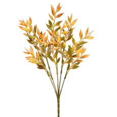 Imagem de HASTE DE FOLHAS AMARELAS OUTONADAS DE PLÁSTICO 35X7CM - GRILLO - Grillo Ltda