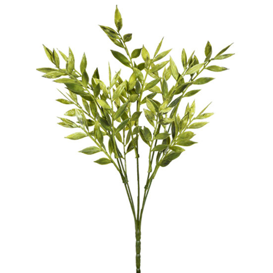 Imagem HASTE DE FOLHAS VERDES OUTONADAS DE PLÁSTICO 35X7CM - GRILLO