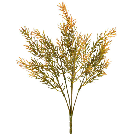 Imagem HASTE DE FOLHAS AMARELAS OUTONADAS DE PLÁSTICO 33X10CM - GRILLO