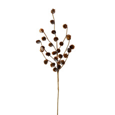 Imagem de HASTE DECORATIVA MOLDÁVEL DE PINHAS NEVADAS 70CM - TUUT - Yangzi Brasil Corporation S A 