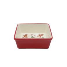 Imagem de TRAVESSA GINGER QUADRADA EM CERÂMICA 7,5X22X22CM - TOKDACASA - Cromus Embalagens Ind E Com Ltda