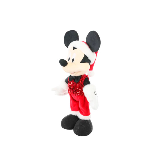 Imagem MICKEY NATALINO COM GORRO VERMELHO E COLETE DE LANTEJOULAS VERMELHAS - CROMUS