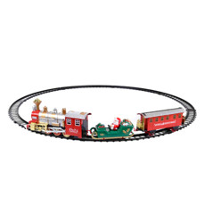 Imagem de TREM NATALINO DECORATIVO COM SOM E MOVIMENTO DE PLÁSTICO 119X87X12CM - GRILLO - Grillo Ltda