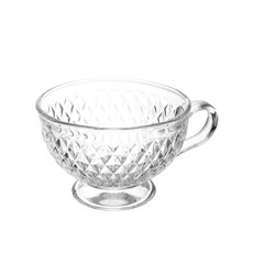 Imagem de XÍCARA DE CHÁ SPIKES 200ML CRISTAL 6,5X12X10CM - WOLFF - Rojemac Impotacao E Exportacao Ltda