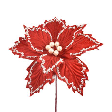 Imagem de HASTE DECORATIVA DE POINSÉTIA VERMELHA 20X21CM - GRILLO - Grillo Ltda