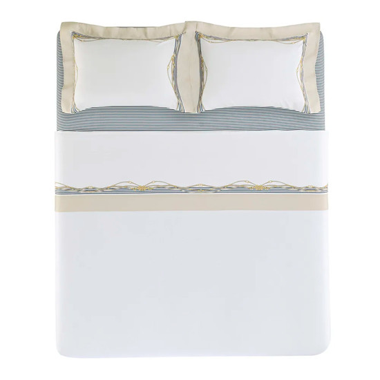 Imagem JOGO DE CAMA CASAL 300 FIOS 100% ALGODÃO EGÍPCIO GALIZZI - TRUSSARDI