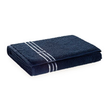 Imagem de TOALHA DE PRAIA 100% ALGODÃO ISOLA MARINO / BRANCO 86X160CM - TRUSSARDI - Karsten S.A 