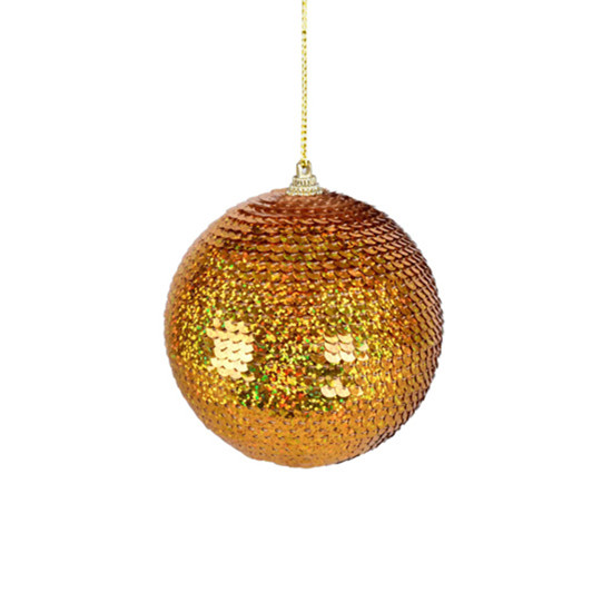 Imagem CONJUNTO 3 BOLAS DOURADAS DECORATIVAS DE PLÁSTICO 10CM - GRILLO