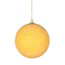 Imagem de BOLA DE NATAL DECORATIVA AMARELA DE PVC 10CM 3 UNIDADES - GRILLO - Grillo Ltda