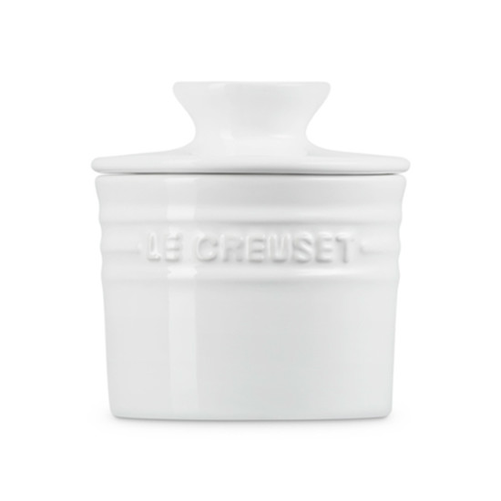 Imagem POTE DE MANTEIGA DE CERÂMICA BRANCO 11X10X10CM - LE CREUSET