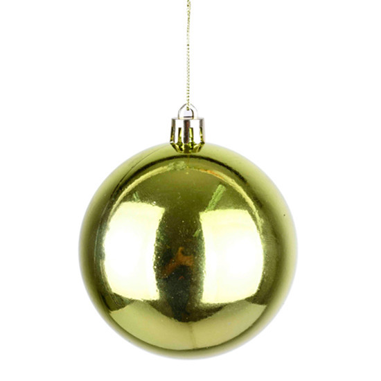 Imagem BOLA NATALINA VERDE MENTA METALIZADA DE PLÁSTICO 2UND 8CM - GRILLO