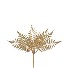 Imagem de PICK DECORATIVO DE SAMAMBAIA MATTE DOURADA DE PLÁSTICO 20X22CM - GRILLO - Grillo Ltda