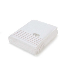 Imagem de TOALHA BANHÃO PALLADIO BRANCO/ ROSATO DE ALGODÃO 150X86CM - TRUSSARDI - Karsten S.A 
