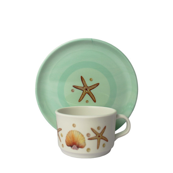 Imagem XÍCARA E PIRES DE MALAMINA 11X15X15CM - GRILLO