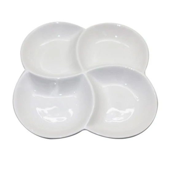 Imagem PETISQUEIRA COM 4 DIVISÓRIAS EM NEW BONE CHINA 3X22CM - L'HERMITAGE