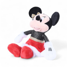 Imagem de MINNIE NATALINA DE PELÚCIA DE POLIÉSTER 30X25X9,5CM - CROMUS - Cromus Embalagens Ind E Com Ltda