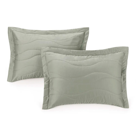 Imagem PORTA TRAVESSEIRO 300 FIOS CETIM 100% ALGODÃO EGÍPCIO NOVARA PISTACCHIO - TRUSSARDI