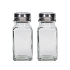 Imagem de CONJUNTO SALEIRO E PIMENTEIRO DE VIDRO E INOX - TUUT - Yangzi Brasil Corporation S A 