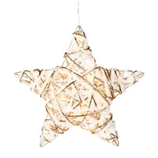 Imagem de ESTRELA DECORATIVA COM LED 30X30CM - CROMUS - Cromus Embalagens Ind E Com Ltda