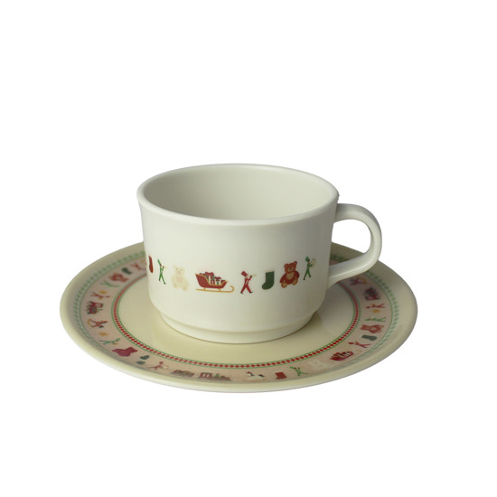 Imagem XÍCARA E PIRES DE MALAMINA 11X15X15CM - GRILLO