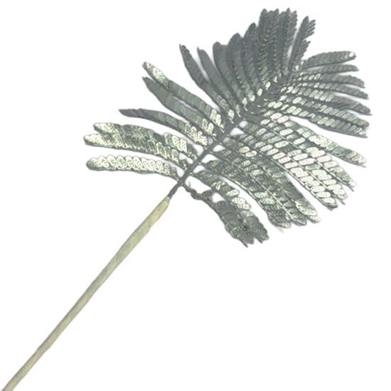 Imagem HASTE DE FOLHAGEM DOURADA DECORATIVA EM PLÁSTICO 55X5 CM - GRILLO 58429