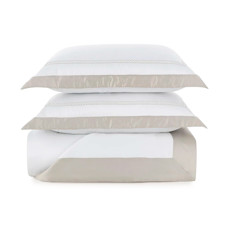 Imagem de JOGO DE COLCHA 600 FIOS 100% ALGODÃO EGÍPCIO MONDELLO BRANCO - TRUSSARDI - Karsten S.A 