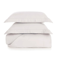 Imagem de COLCHA COM PORTA TRAVESSEIROS KING 300 FIOS ALGODÃO BAMBU GIRELLI BRANCO - TRUSSARDI - Karsten S.A 