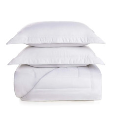 Imagem de COLCHA COM PORTA TRAVESSEIROS QUEEN 300 FIOS 100% ALGODÃO DANTE BRANCO - TRUSSARDI - Karsten S.A 